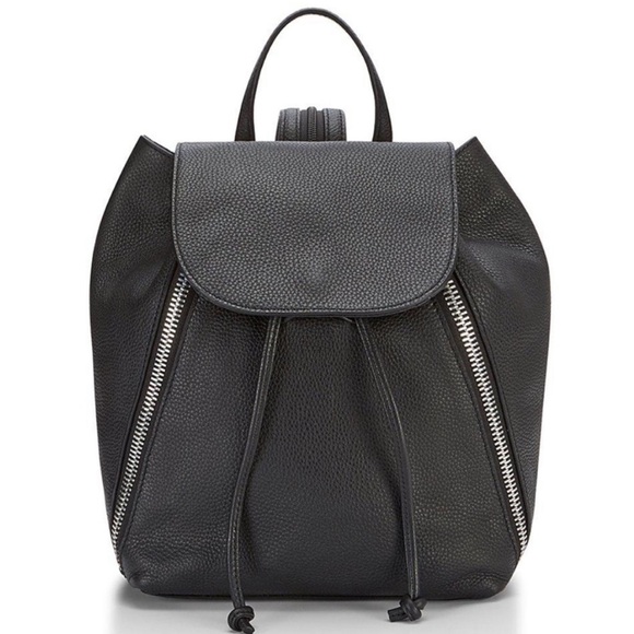 Rebecca Minkoff Bryn Black Leather Backpack Purse Handbag Bag - Picture 9 of 10
